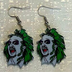Beetlejuice Inspired Retro Earrings
